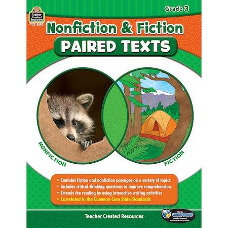 Teacher Created Resources Nonfiction and Fiction Paired Texts, Grade 3 TCR3893